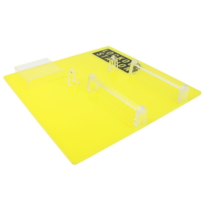 Bảng Treo LOTO Mica 2 thanh treo ổ khóa, 2 móc kẹp và 1 ngăn chứa PROLOCKEY LK12