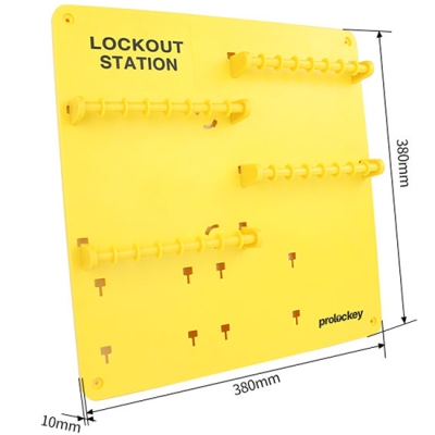Bảng treo LOTO 32 vị trí treo ổ khóa PROLOCKEY LS23