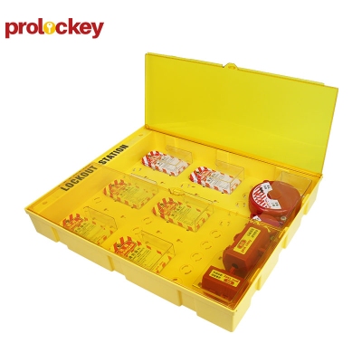 Tủ khoá LOTO tích hợp 2 khóa van, 2 khoá phích cắm và 72 thẻ cảnh báo PROLOCKEY LG15