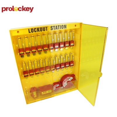 Tủ LOTO tích hợp 20 ổ khóa, 2 khóa van cổng và 2 khóa phích cắm PROLOCKEY LG13