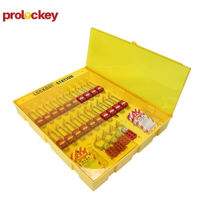 Tủ khóa LOTO tích hợp 20 ổ khóa, 4 khóa kẹp và 24 thẻ cảnh báo PROLOCKEY LG12