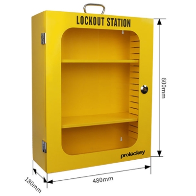 Trạm quản lý khóa LOTO treo tường bằng thép 2 vách ngăn di động LK03-3