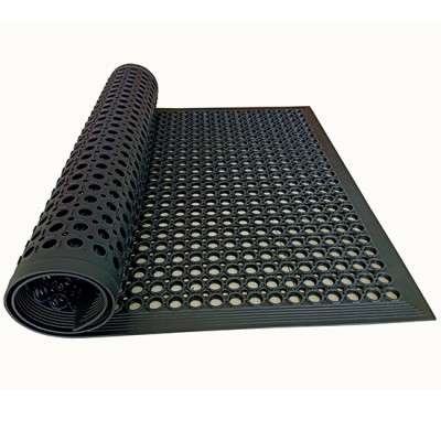 Thảm cao su lót sàn chống trượt màu đen WG-701K