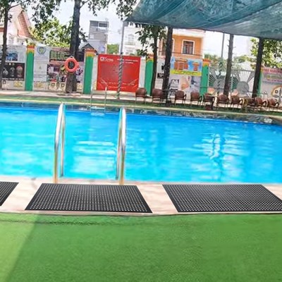 Thảm cao su lót sàn chống trượt màu đen WG-701K