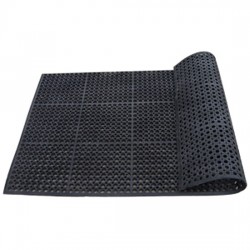 Thảm cao su lót sàn chống trượt màu đen WG-701K