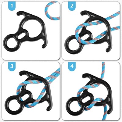 Thiết bị hạ chậm hình số 8 Adela AF-79 bằng nhôm hợp kim 40KN