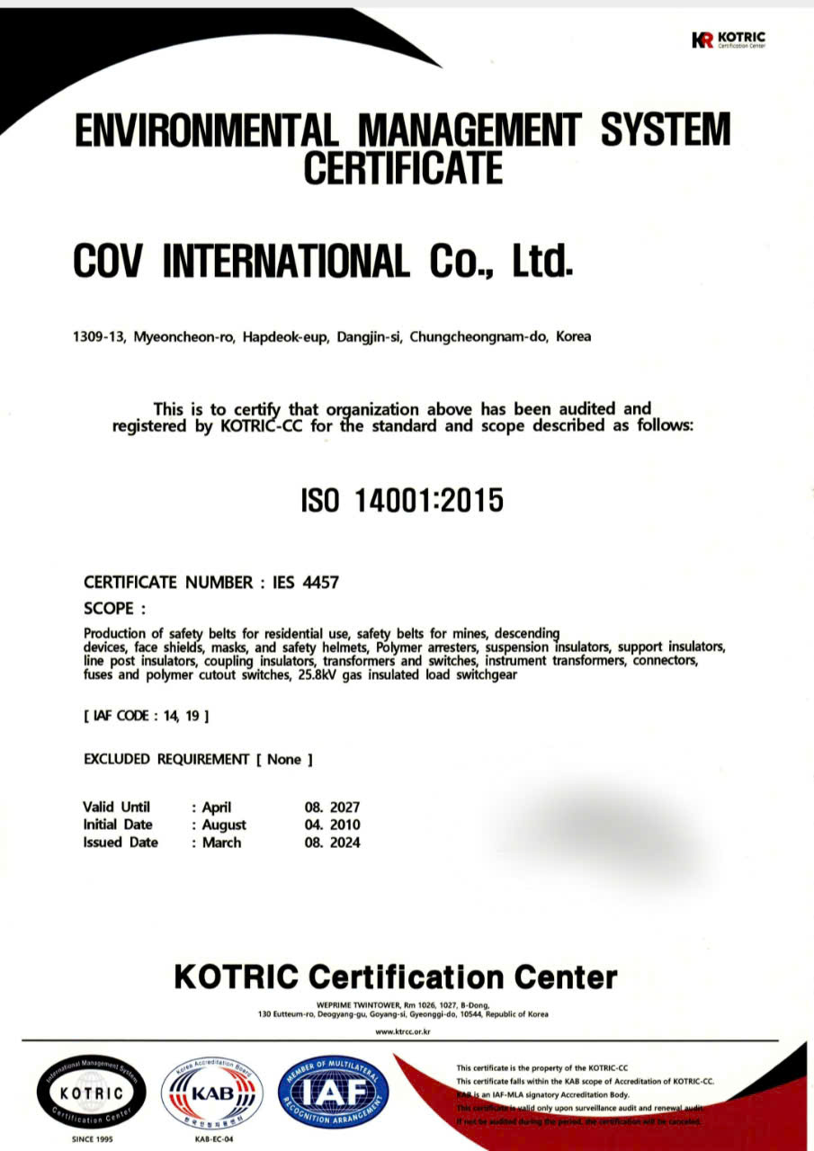 Quản lý Môi trường ISO 14001 2015