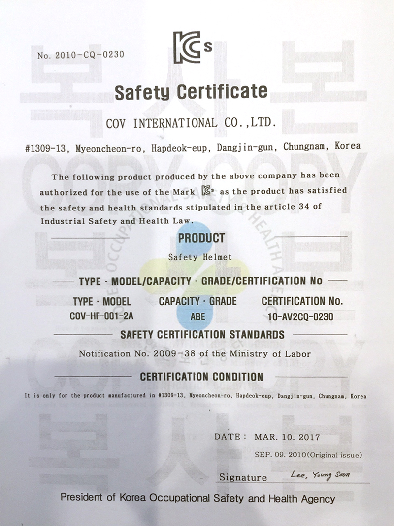 Sản phẩm Mũ Bảo Hộ (Safety Helmet) HF 001 2A