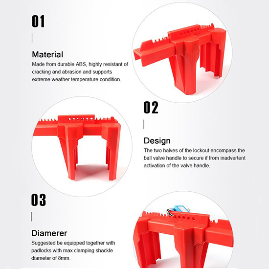 Khóa van bi điều chỉnh an toàn PROLOCKEY ABVL02